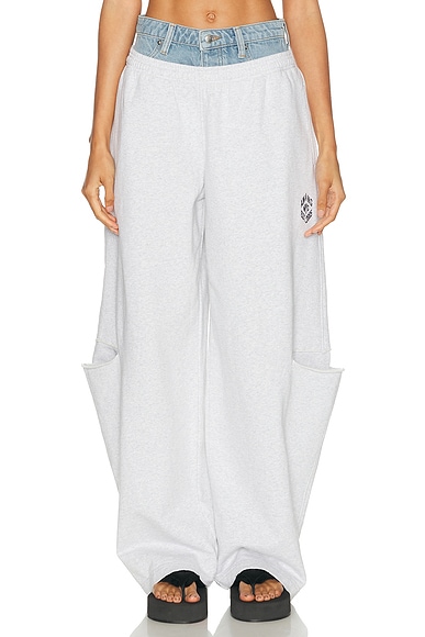 Prestyled Slashed Sweatpant