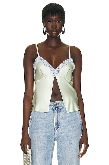 ALEXANDER WANG LACE BUTTERFLY CAMI TOP