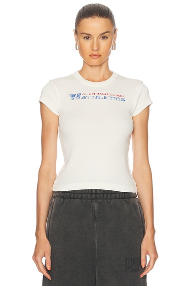 激安商品 Shrunken Graphic Wang Alexander Combo White in Top Jersey トップス