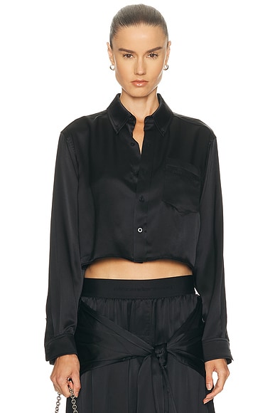 Cropped Boyfriend Shirt