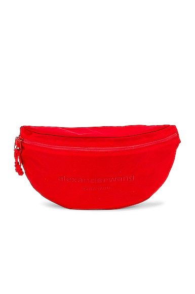 Alexander Wang Attica Gym Fanny Pack In Bright Red