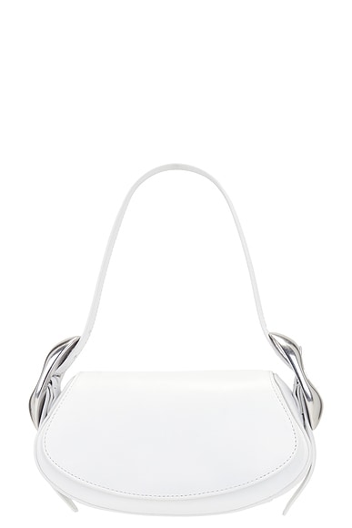 Alexander Wang Orb Small Flap Bag in White