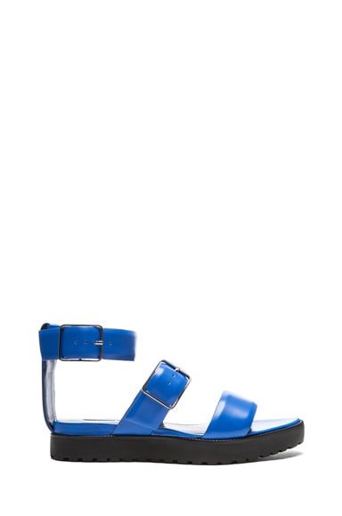 Alexander Wang Kira Leather Ankle Strap Sandals in Curacao | FWRD