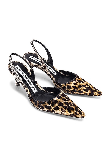 Grace Leopard Velvet Heel