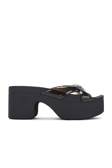 Alexander Wang Aw Sport Platform Slide In Thermoplastic In Black