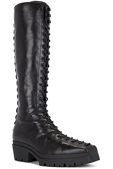 Shop Alexander Wang Terrain Knee High Boot In Black