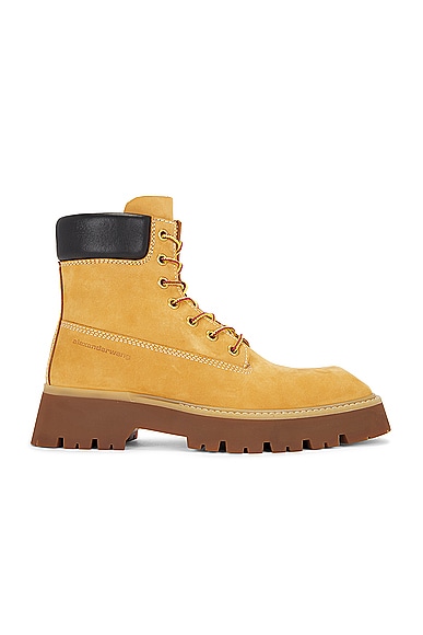 Shop Alexander Wang Throttle Ankle Boot In Wheat