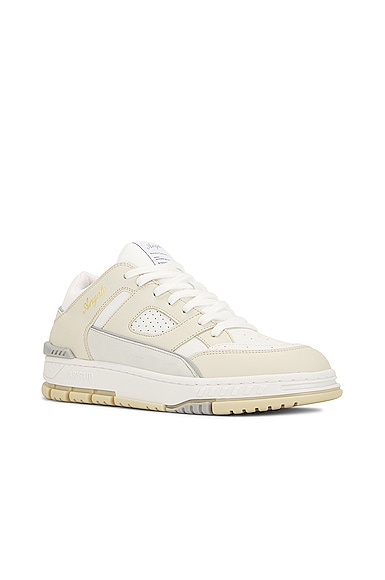Axel Arigato Neutral Area Lo Leather Sneakers In White
