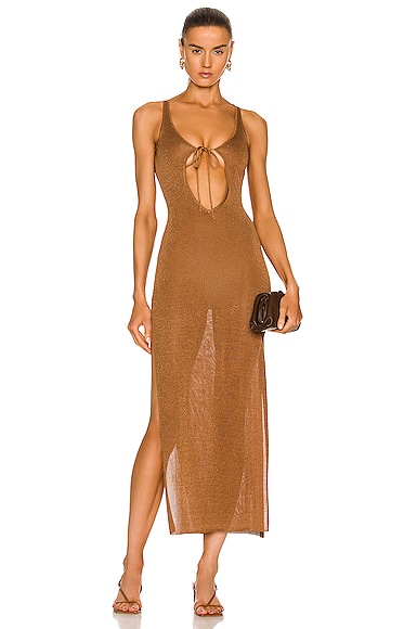 Aya Muse Roma Dress in Chocolate | FWRD
