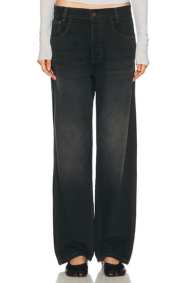 Buckle Back Baggy Leg