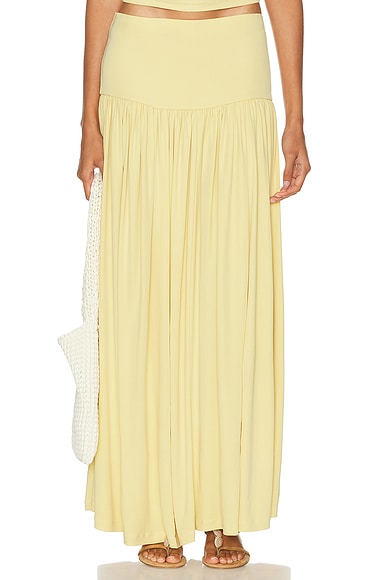 Aya Muse Maxi Skirt in Buttercream