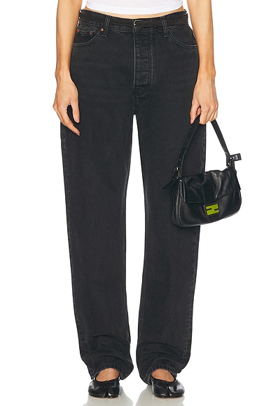 Aya Muse Tapered Jeans in Black