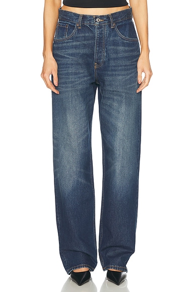 Aya Muse Baggy Jeans in True Blue
