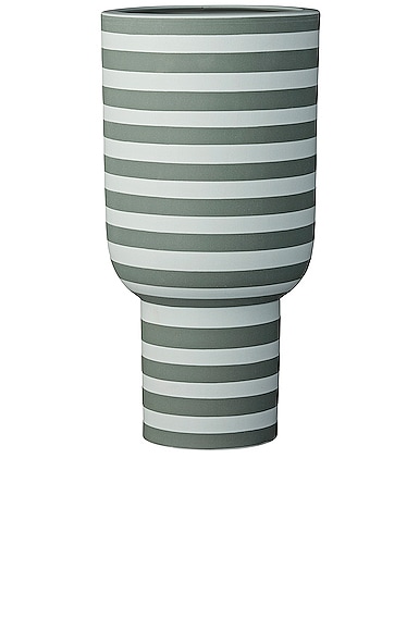 AYTM Varia Tall Vase in Dusty Green & Forest
