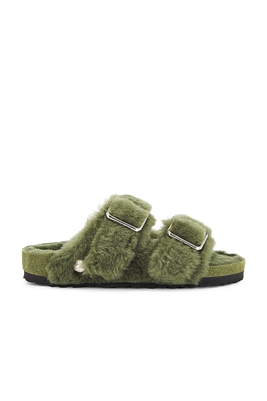 Arizona Shearling Big Buckle Sandal