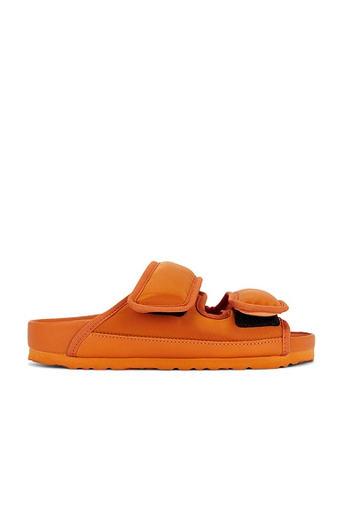 Birkenstock 1774 Cosy Nylon Sandal in Burnt Orange