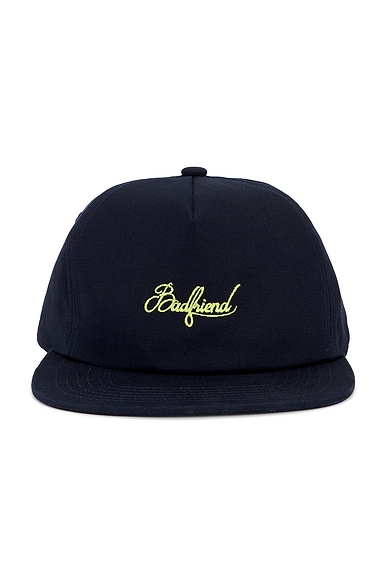 Cursive Logo 5 Panel Hat