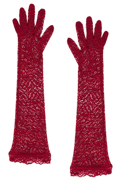 Stretch Lace Elbow Gloves