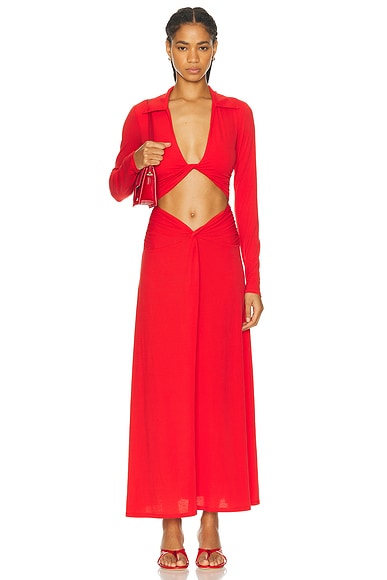 Beaufille Venti Dress in Scarlet Red