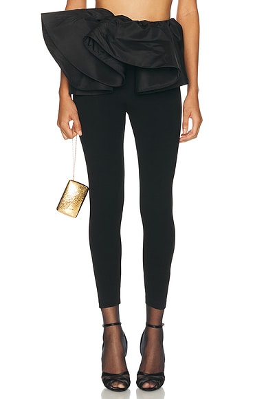 Burc Akyol Flamenco Peplum Legging in Black