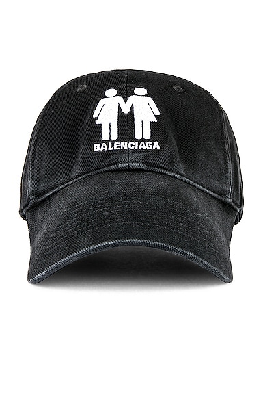 Balenciaga Pride Cap in Black