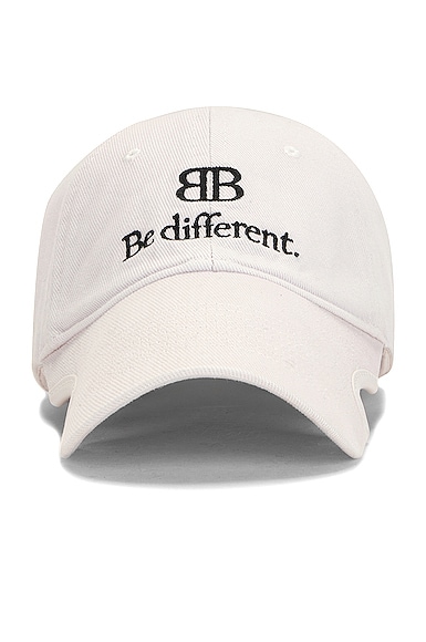 Balenciaga Be Different Cap in White
