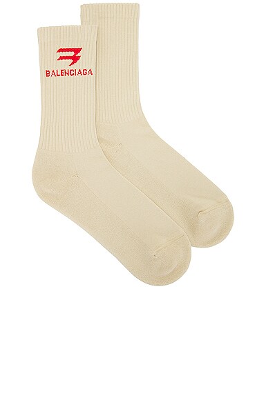 Balenciaga Sporty Sock in Brown
