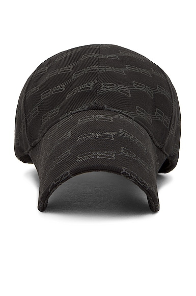 Balenciaga BB Monogram Hat in Black
