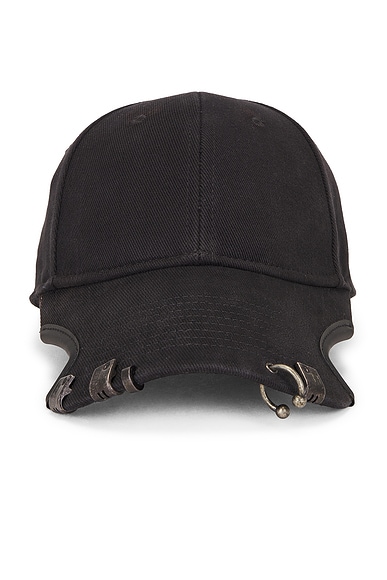 Piercing Cap in Black
