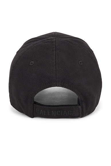 Shop Balenciaga Piercing Cap In Washed Black & Rust