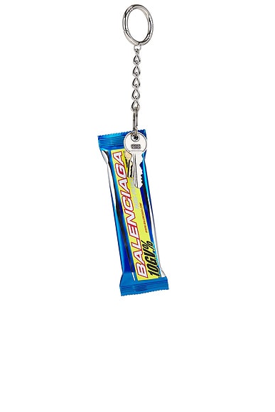 BALENCIAGA キーリング Energy Bar チャーム Balenciaga Keyring Energy Bar Charm in Marine Blue | FWRD