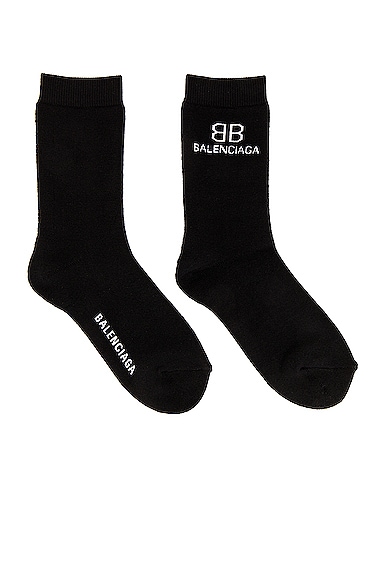 Balenciaga Bb Socks In Black