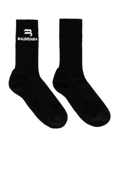 Balenciaga Socks in Black