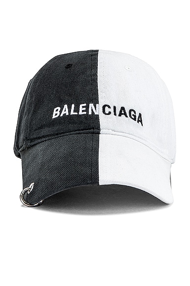 BALENCIAGA 50/50 CAP IN BLACK,BALF-MA39