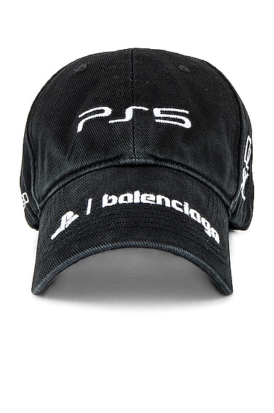 Balenciaga Hat PS5 in Black