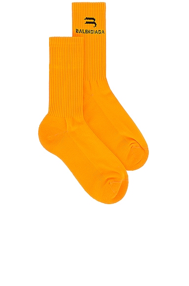 Orange balenciaga socks sales