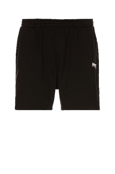 Balenciaga Campaign Sweat Shorts in Black