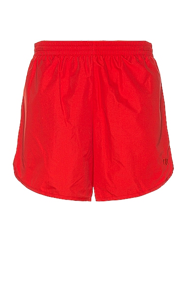 Balenciaga Running Shorts in Masai Red 