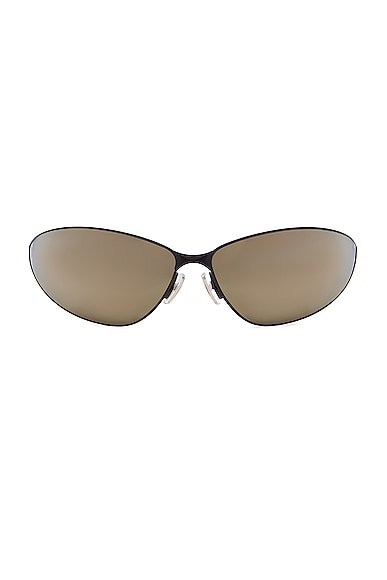 Balenciaga Razor Sunglasses in Matte Black
