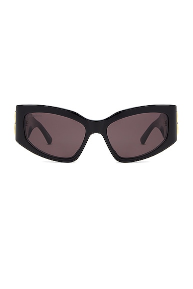 Balenciaga Bossy Sunglasses in Shiny Black