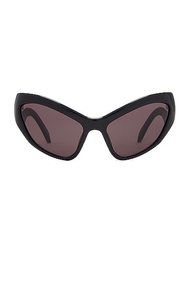 Balenciaga Hamptons Sunglasses in Shiny Black