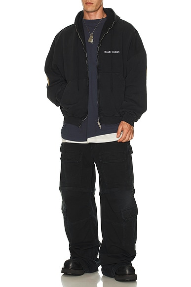 Large Zip Up Hoodie