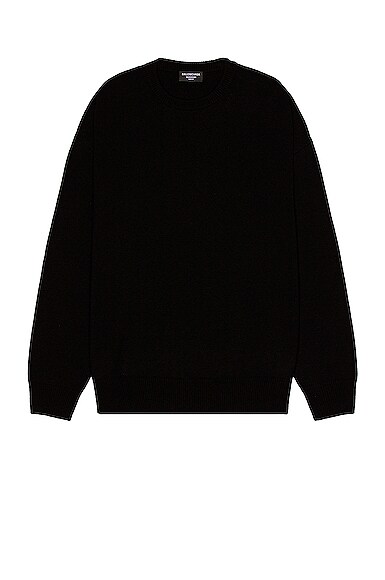 Balenciaga Cashmere Knit Sweater in Black