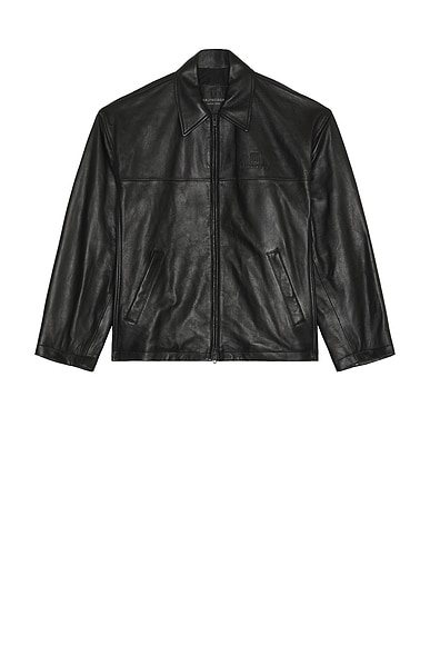 Balenciaga Zip Up Jacket in Black