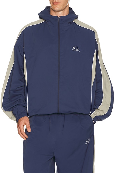 Balenciaga Sporty Rain Jacket in Marine Blue