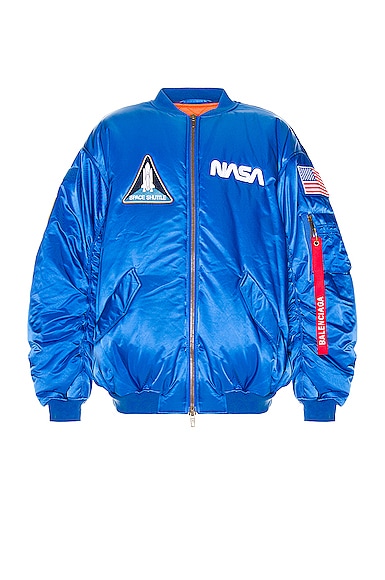 Balenciaga Space Bomber in Royal Blue