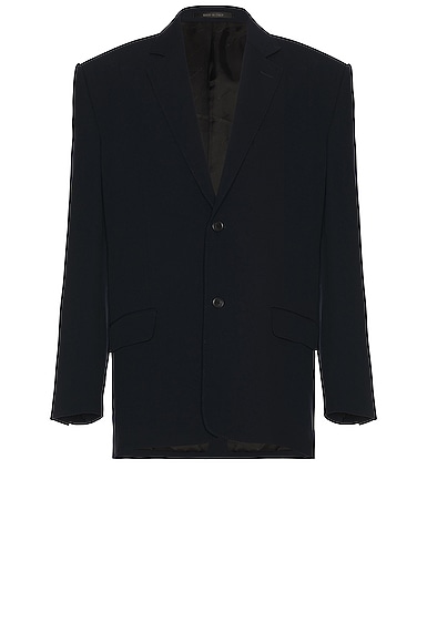 Balenciaga Tailored Jacket in Dark Navy