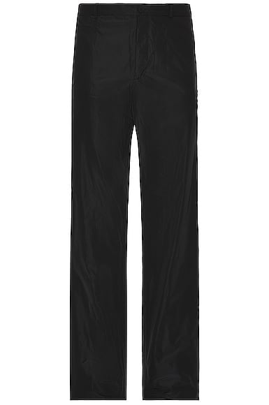 BALENCIAGA Size 4 Black White Cotton &  Elastane Checkered Dress Pants main image 0