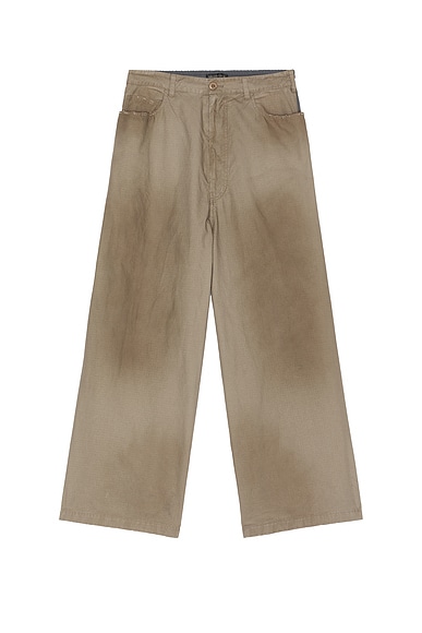 Balenciaga Tracksuit Pants in Dark Beige