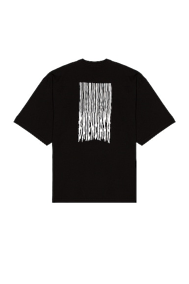Balenciaga Wide Fit Tee In Black 